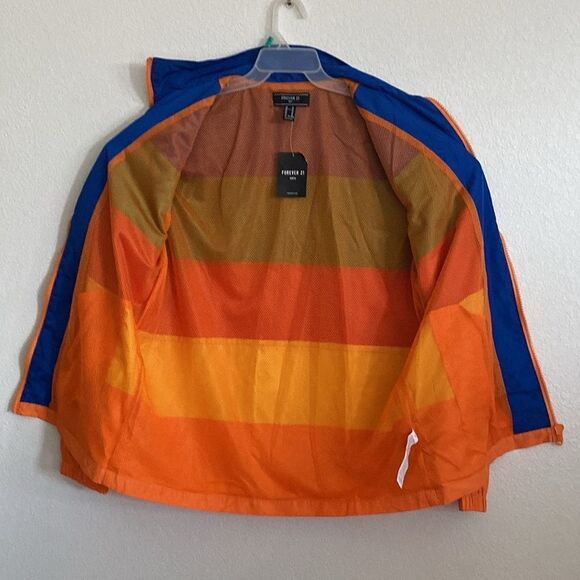 FOREVER 21 Men’s Multi Color Windbreaker Jacket Size M NWT - Picture 6 of 7